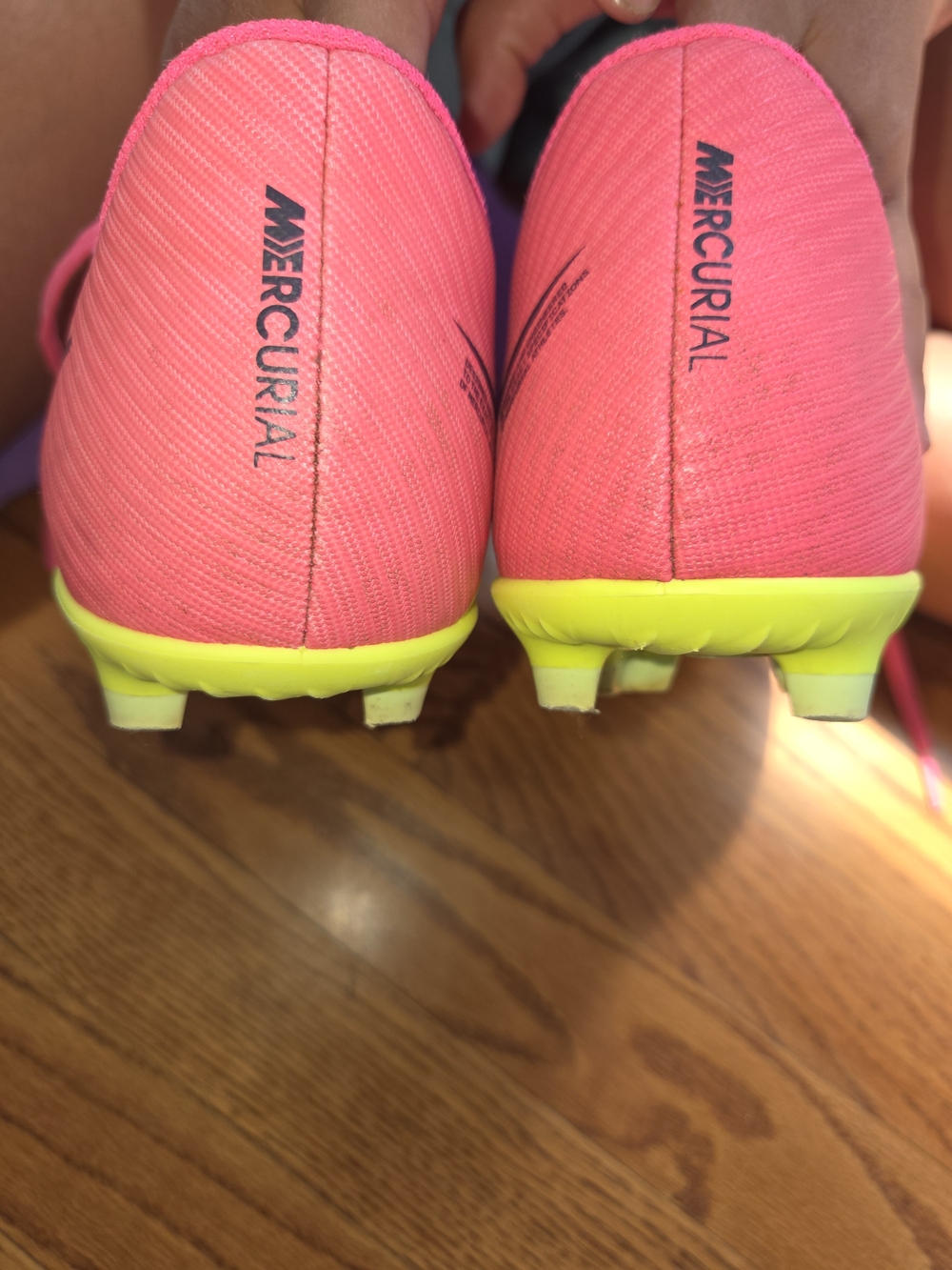 Nike Mercurial Kids Soccer Cleats - Pink/Neon Yellow